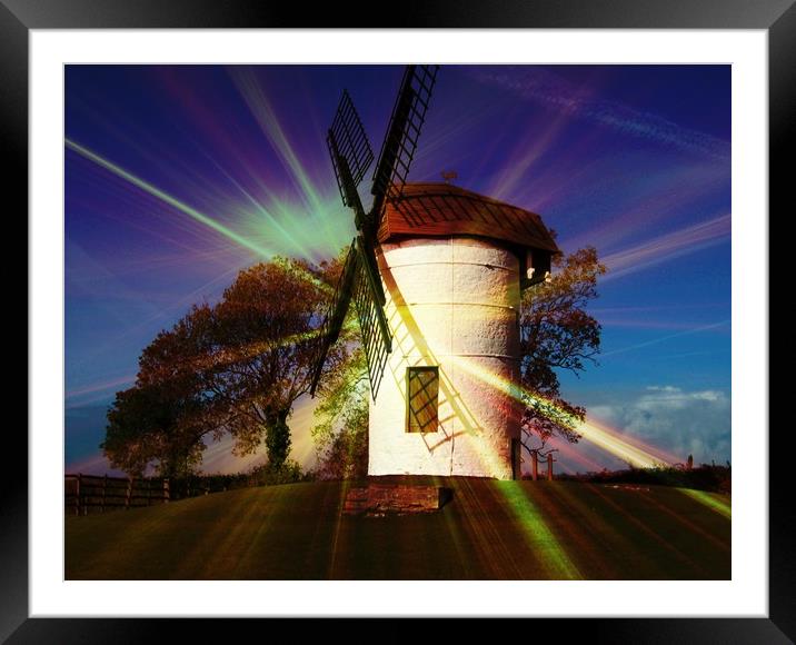 Happy Valley Windmill. Framed Mounted Print by Heather Goodwin