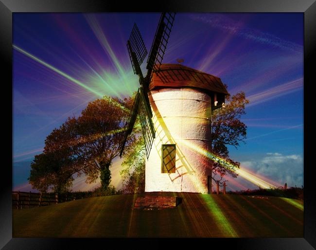 Happy Valley Windmill. Framed Print by Heather Goodwin