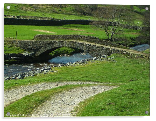 Old Bridge at Mallerstang Acrylic by Debra Kelday