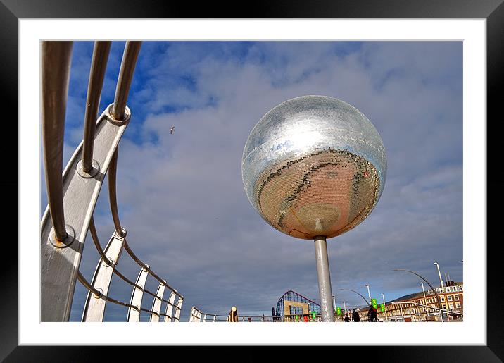 Glitter Ball Framed Mounted Print by Gregory Sassano