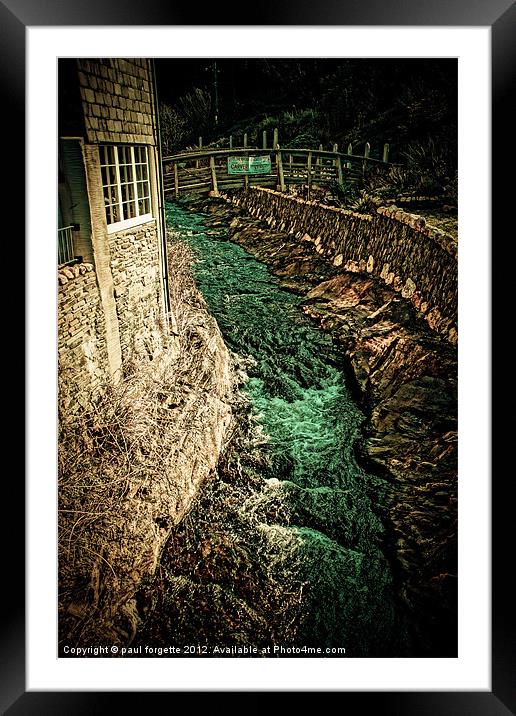 emerald waters Framed Mounted Print by paul forgette