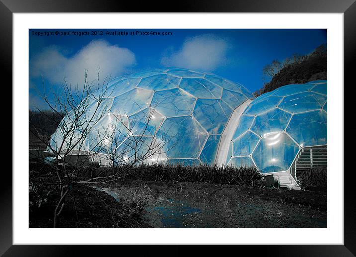 blue domes Framed Mounted Print by paul forgette