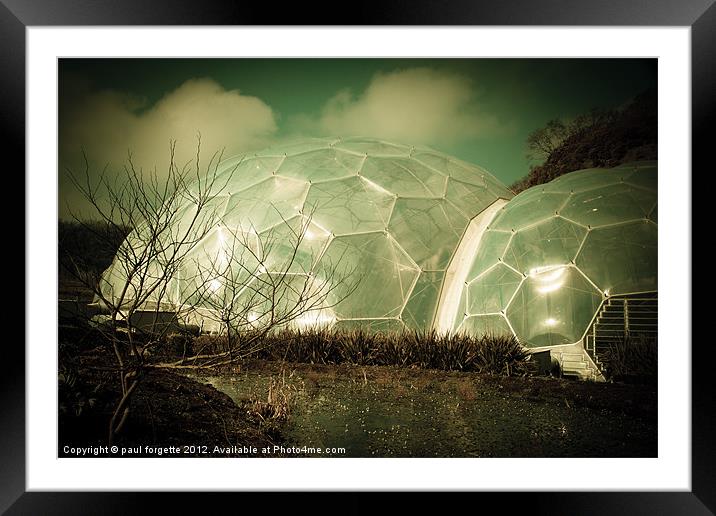 eden project Framed Mounted Print by paul forgette