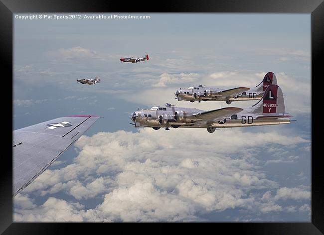 B17 - mission package Framed Print by Pat Speirs