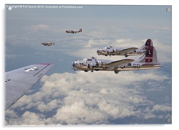 B17 - mission package Acrylic by Pat Speirs