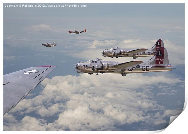 B17 - mission package Print by Pat Speirs