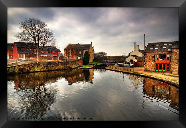 Canal Basin Framed Print by Sandra Pledger