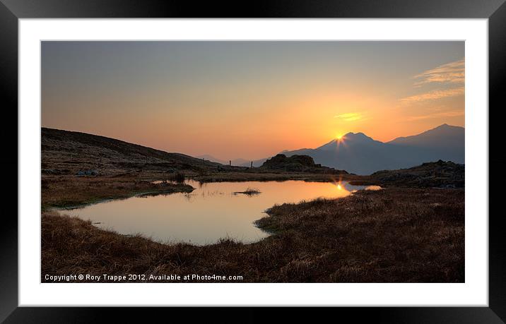 Snowdon from Siabod Framed Mounted Print by Rory Trappe