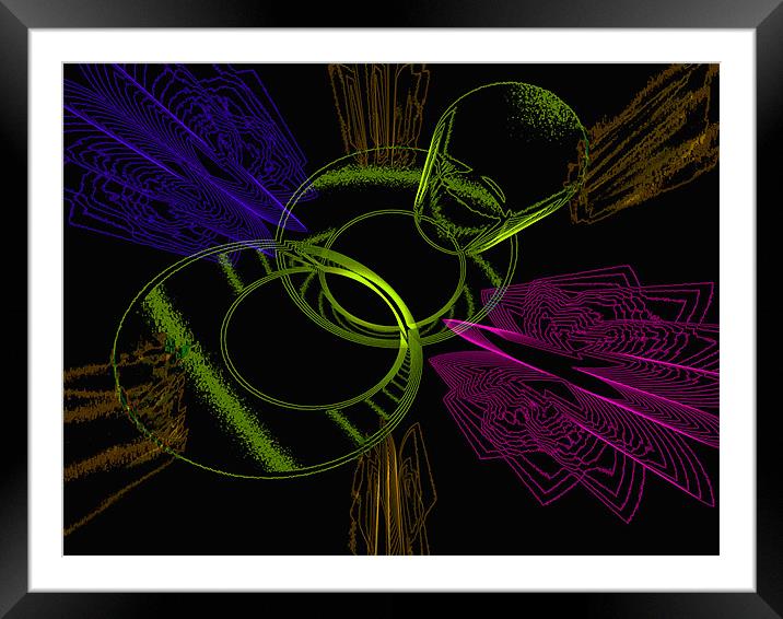 Time And Space Framed Mounted Print by Barbara Schafer
