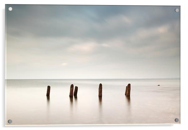 Groyne Seascape Acrylic by Grant Glendinning