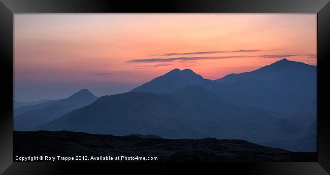 Snowdon gradation Framed Print by Rory Trappe