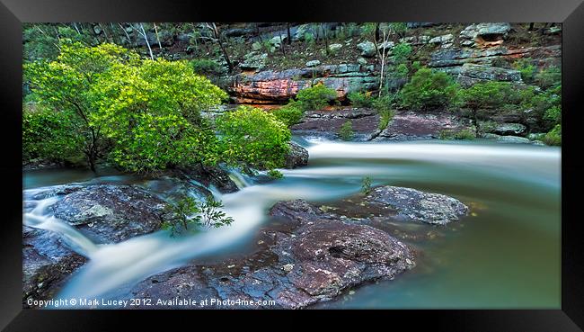Flow of Time Framed Print by Mark Lucey