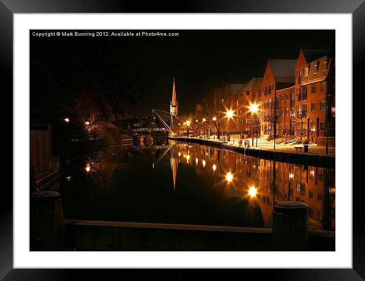 NR1 by Night Framed Mounted Print by Mark Bunning