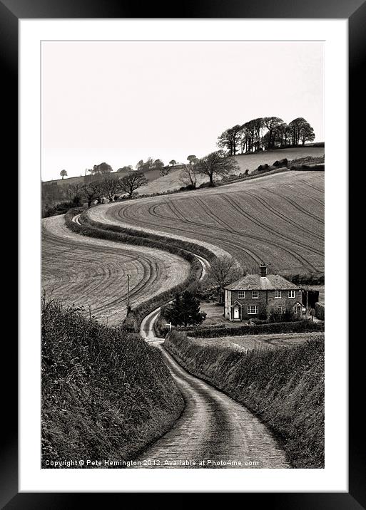Rural Devon Framed Mounted Print by Pete Hemington