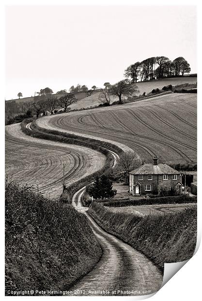 Rural Devon Print by Pete Hemington