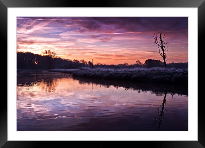 River Bure at Coltishall Framed Mounted Print by Stephen Mole