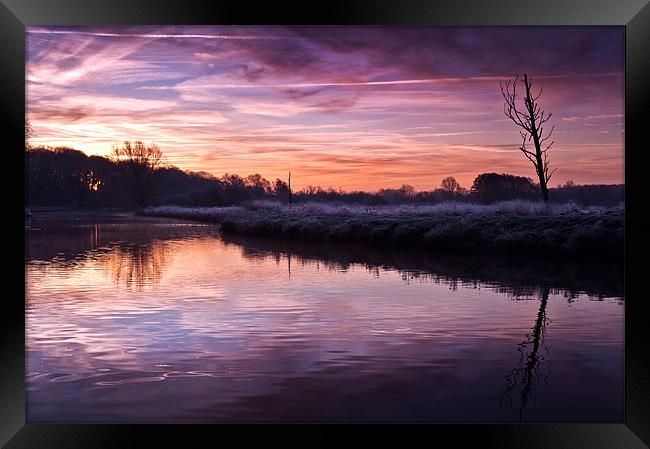 River Bure at Coltishall Framed Print by Stephen Mole