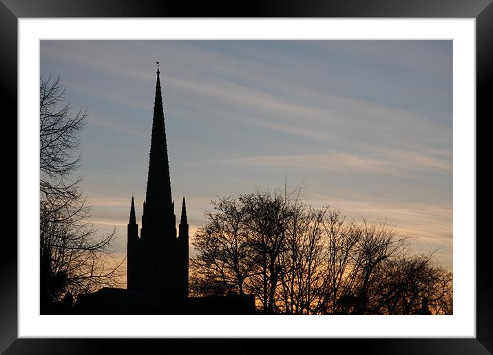Norwich Cathedral Framed Mounted Print by Ian Shadlock