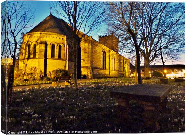 DUSK at St Chads. Canvas Print by Lilian Marshall