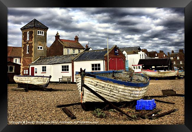 Aldeburgh Boats Framed Print by Darren Burroughs