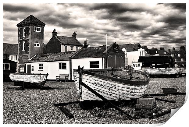 Aldeburgh Boats Print by Darren Burroughs