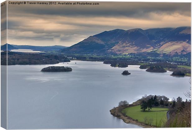 Derwentwater Views -Lake District Canvas Print by Trevor Kersley RIP