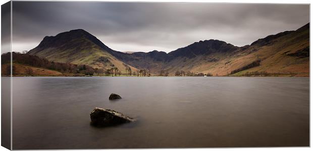 Middle Distance - Buttermere Canvas Print by Simon Wrigglesworth