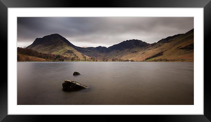 Middle Distance - Buttermere Framed Mounted Print by Simon Wrigglesworth