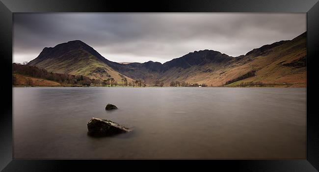 Middle Distance - Buttermere Framed Print by Simon Wrigglesworth
