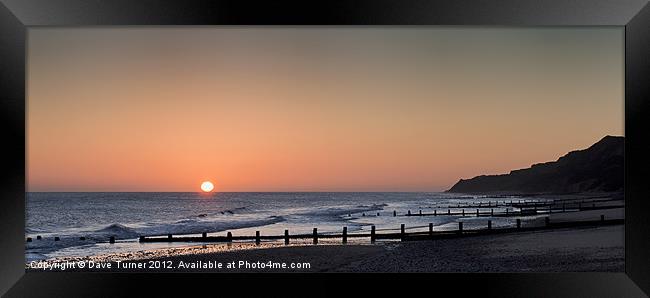 Cromer Sunrise, Norfolk Framed Print by Dave Turner