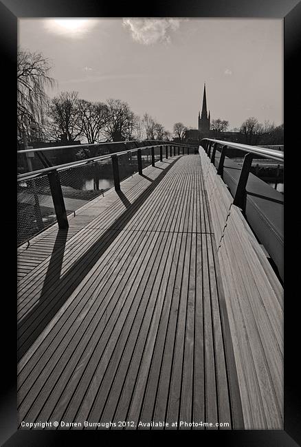 Jarrolds Wensum Bridge Norwich Framed Print by Darren Burroughs