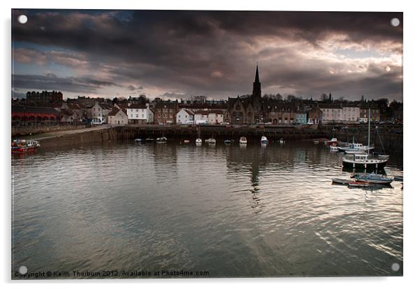 Newhaven Harbour Acrylic by Keith Thorburn EFIAP/b