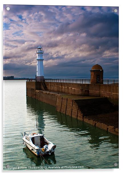 Newhaven Harbour Acrylic by Keith Thorburn EFIAP/b