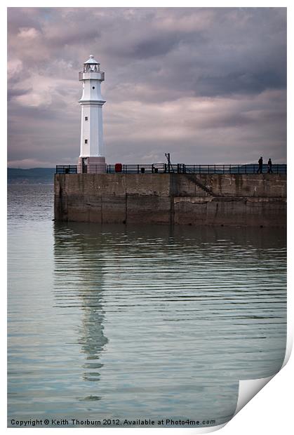 Newhaven Harbour Lighthouse Print by Keith Thorburn EFIAP/b