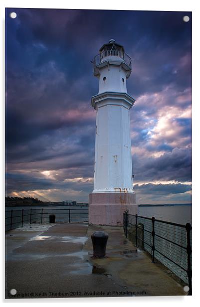 Newhaven Harbour Lighthouse Acrylic by Keith Thorburn EFIAP/b