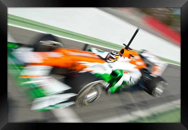 Nico Hulkenberg 2012 Framed Print by SEAN RAMSELL