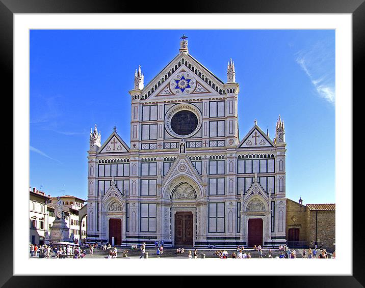 Santa Croce Church Framed Mounted Print by Tom Gomez