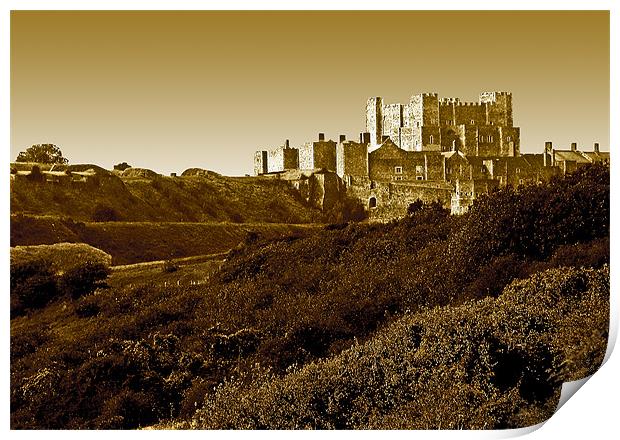 Dover Castle Print by Derek Vines