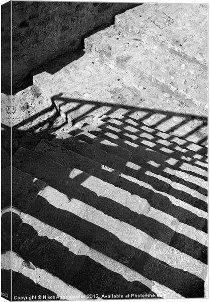 Stepping shadows Canvas Print by Alfani Photography