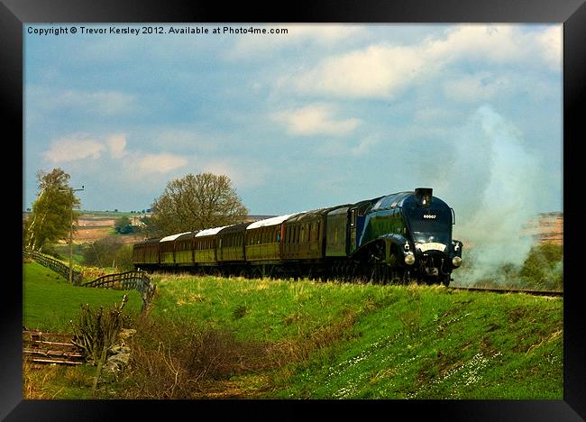 Approaching Goathland North Yorkshire Framed Print by Trevor Kersley RIP