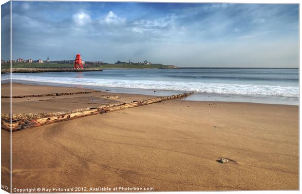 South Shields Beach Canvas Print by Ray Pritchard