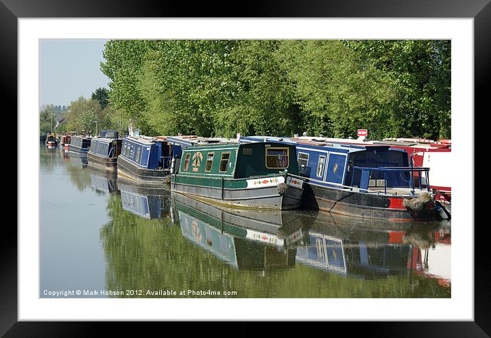 Life o the Canal Framed Mounted Print by Mark Hobson