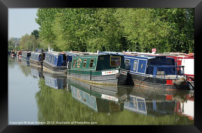 Life o the Canal Framed Print by Mark Hobson