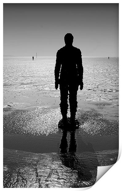 Timeless Sentinels of Crosby Beach Print by Graham Parry