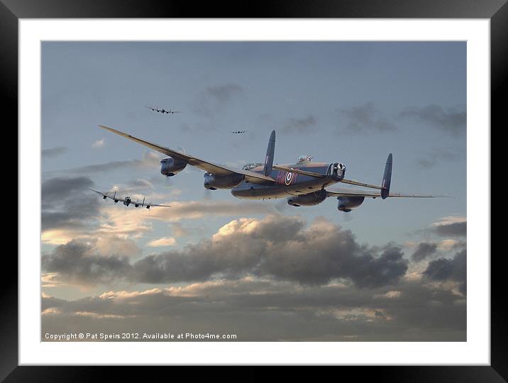 Lancaster - Outbound Framed Mounted Print by Pat Speirs