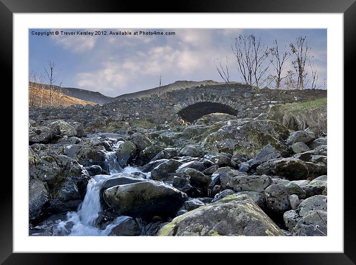 Ashness Bridge Lake District Framed Mounted Print by Trevor Kersley RIP