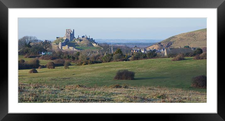 Corfe Framed Mounted Print by Phil Wareham