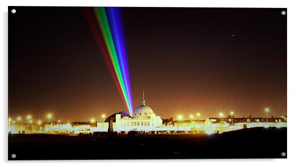 Spanish City Rainbow Acrylic by Toon Photography