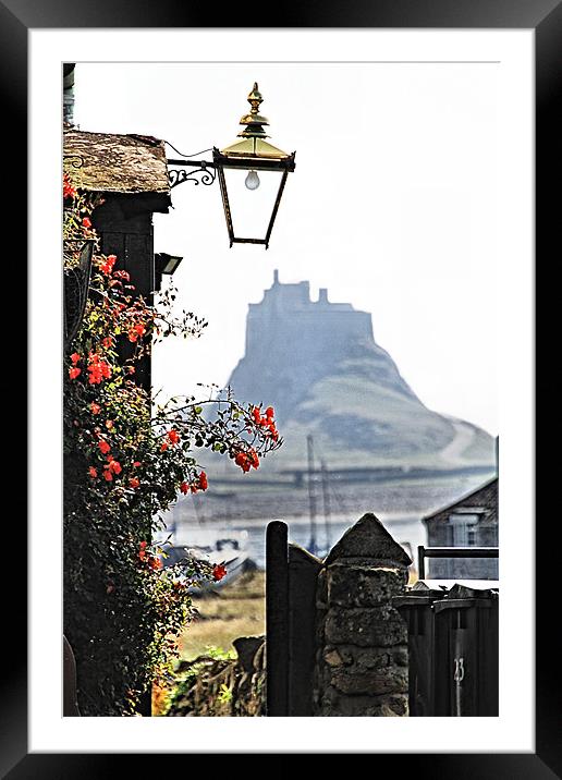 On The Way To Lindisfarne Castle Framed Mounted Print by Paul M Baxter