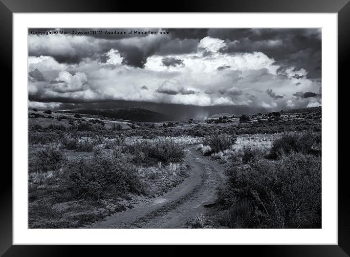 Storm Track Framed Mounted Print by Mike Dawson